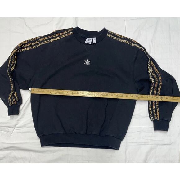 Adidas Originals women’s Crew Neck Sweatshirt size 2XS Color Black Long Sleeve - Picture 6 of 8
